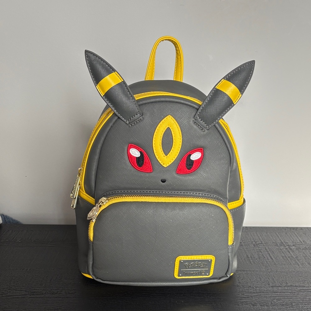 Loungefly Gray and Yellow Backpack with Ears